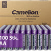 Camelion AA Batterien 100 Stück | Ultra Alkaline 2800mAh | 10 Jahre Haltbar